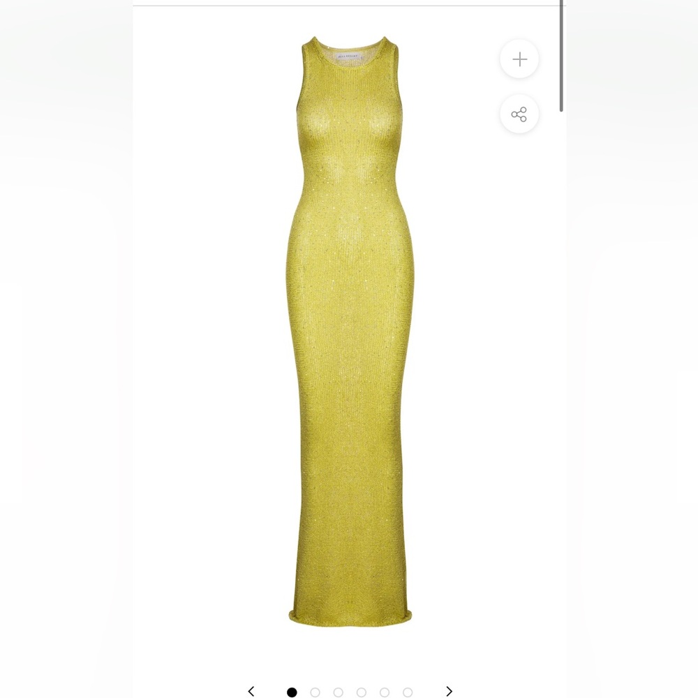 NATALIA DRESS - CHARTREUSE SEQUIN ASTA RESORT